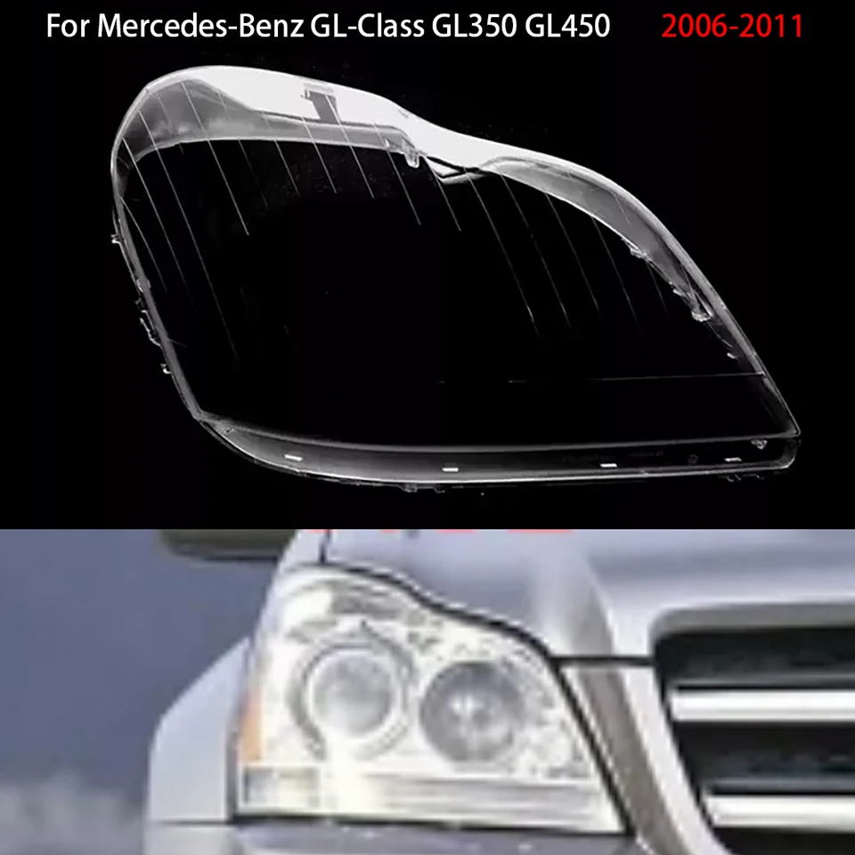 For Mercedes-Benz GL-Class GL350 GL450 2006-2011 Car Front Headlight Lens Cover Auto Case Headlamp Glass Lampshade