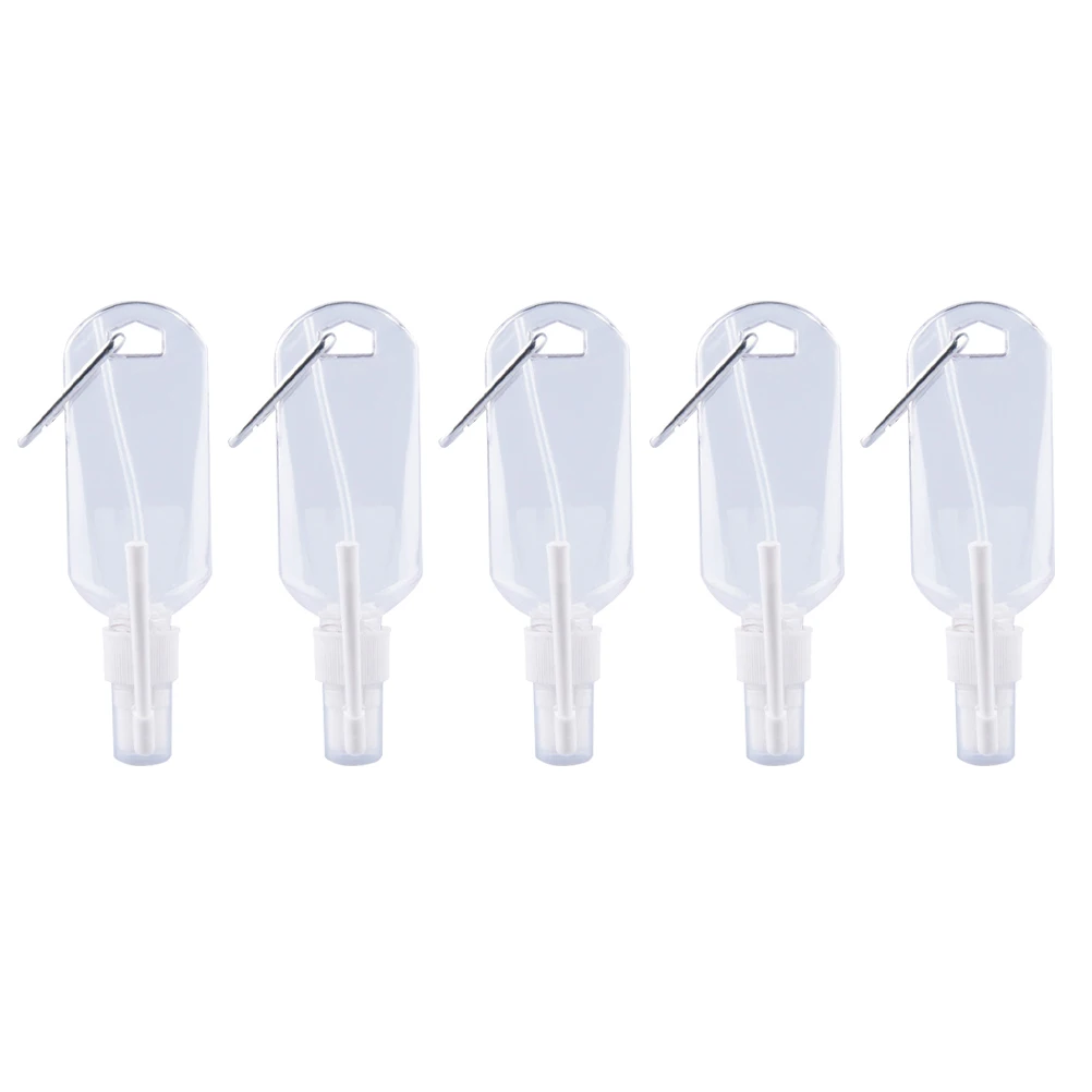 

5pcs 30ml Trunk Spray Bottles Empty Plastic Inverted Refillable Hook Rotary Bottles Nasal Spray Bottle