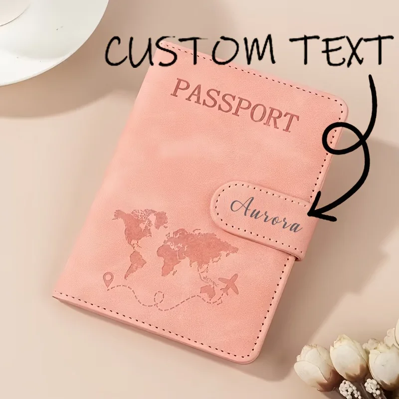 Personalized Name Passport Covers, Passport Holders, Wedding Gifts for Bridesmaids and Groomsmen, Passport Wallets
