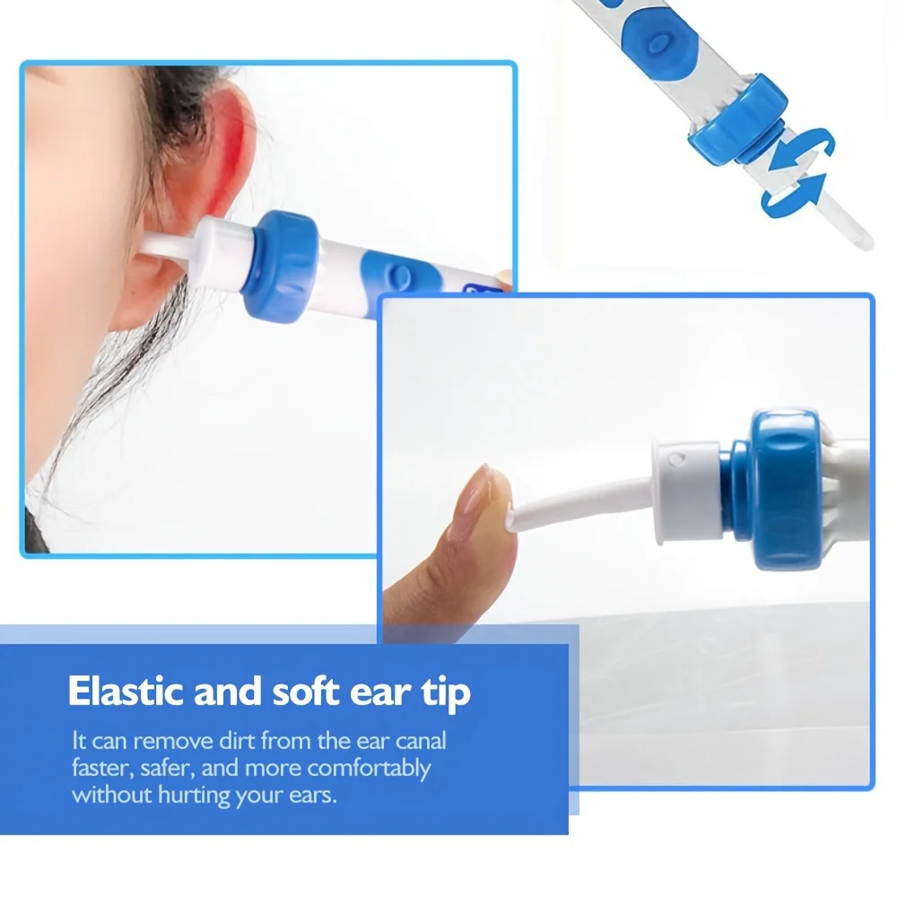 1pc Electric Ear Suction Device, Soft Head Ear Cleaner