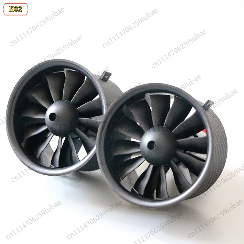 RC Avion Model 12 Blade 64mm EDF with 4S 2840-3200KV 6S 2840-2300KV Motor Suitable for Mig25 Su27 Jet Aircraft Fixed Wing Plane