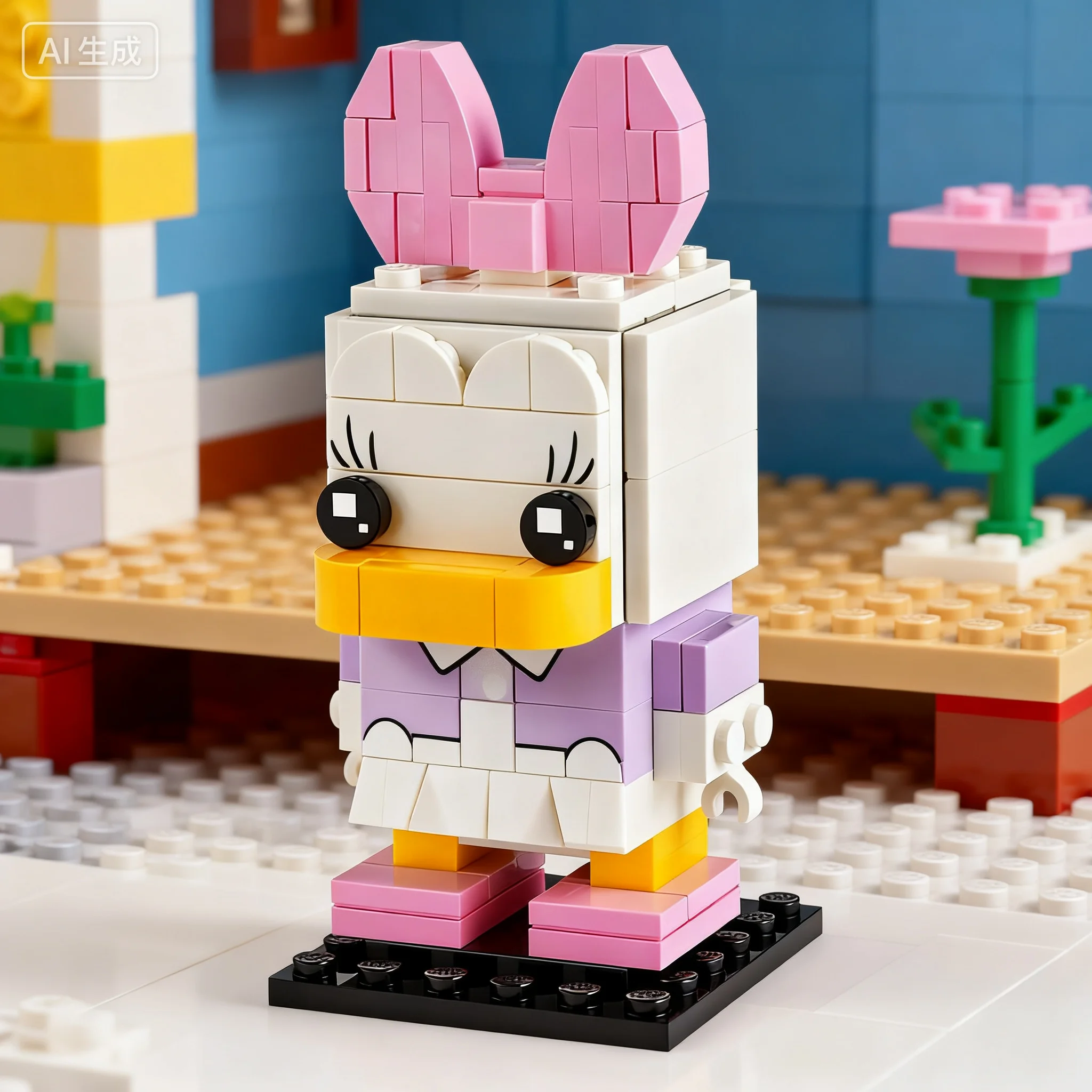 ليغو كتلة Fangtouzi سلسلة 40476 ديزي Fangtouzi الفتيان والفتيات لغز اللبنات لعبة هدية عيد ميلاد #3