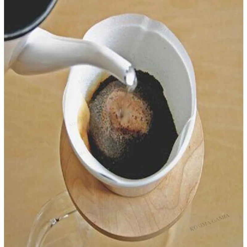 40-120 Stück Kaffeefilter-Zubehör V-förmige Kegelfilter aus Naturholzfasern für Pour-Over-Kaffeebereitung 2-4 Tassen – Detail 4