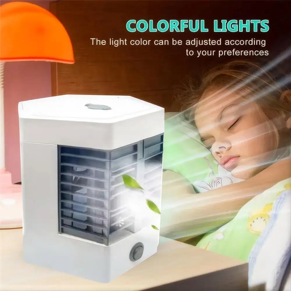 Ventilador de niebla de quinta generación, aire acondicionado portátil rápido y fácil, Mini aire acondicionado, mesa eléctrica multifunción, mini ventilador de agua