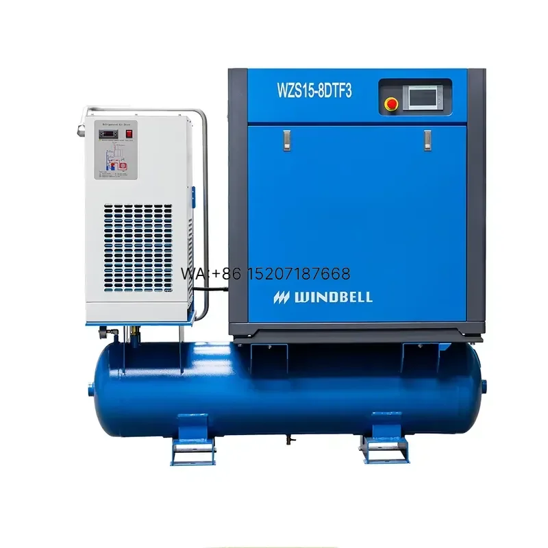 Wmwmnu for Chinese Variable Speed Drive 16bar Cutting Silent 20hp 15kw Screw Air Compressor Prices