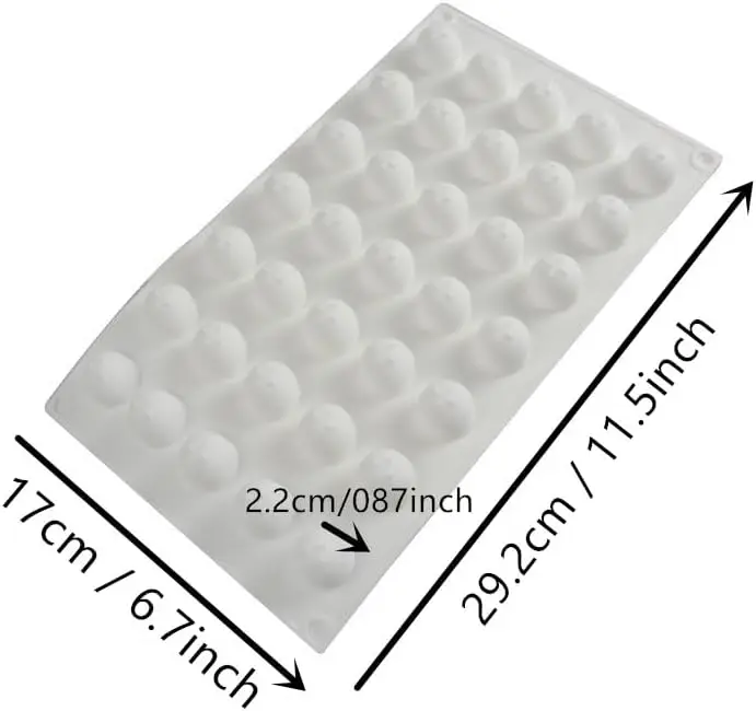 Goldbaking Silicone Ball Chocolate Bombs Mold Small 3D Sphere Candy Truffle Baking Tray Chocolate Mould Ice Jelly Pop Maker
