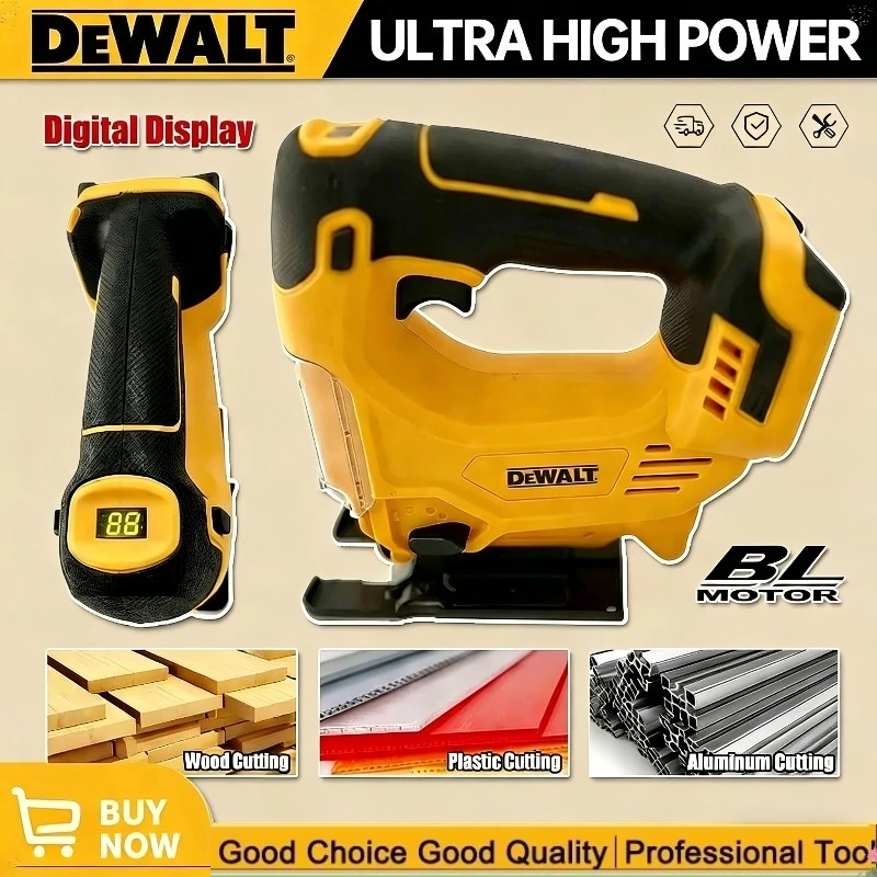 

Dewalt Brushless Compatible Portable Jigsaw Cordless Electric Woodworking Tool Multi-Function Design Powered Cuttin Tool