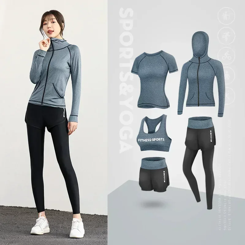 Sports Set Women\'s Gym Running Casual Set Fashion Spring and Autumn Yoga Dress sport gym set women workout clothes for women