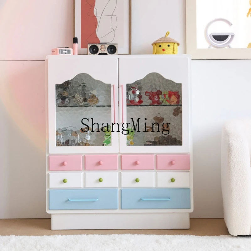 

SM household chest with drawers living room storage decorative cabinet sofa solid wood dining side locker