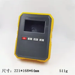 221x168x64mm手動演算子ハウジング,液晶窓付き電子ケース,プラスチック製ハンドヘルドデバイス