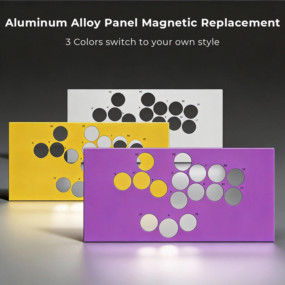 Haute42 HautePad C16 Replaceable Panel Magnetic Aluminum Alloy Material Panel For C16 Hitbox Leverless Controller Magnetic Cover