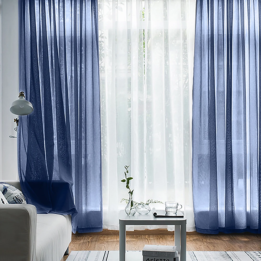 

Brand New Durable High Quality Practical For Home Room Curtain Draperies Valance Drape 7 Colors Rod Pocket Top