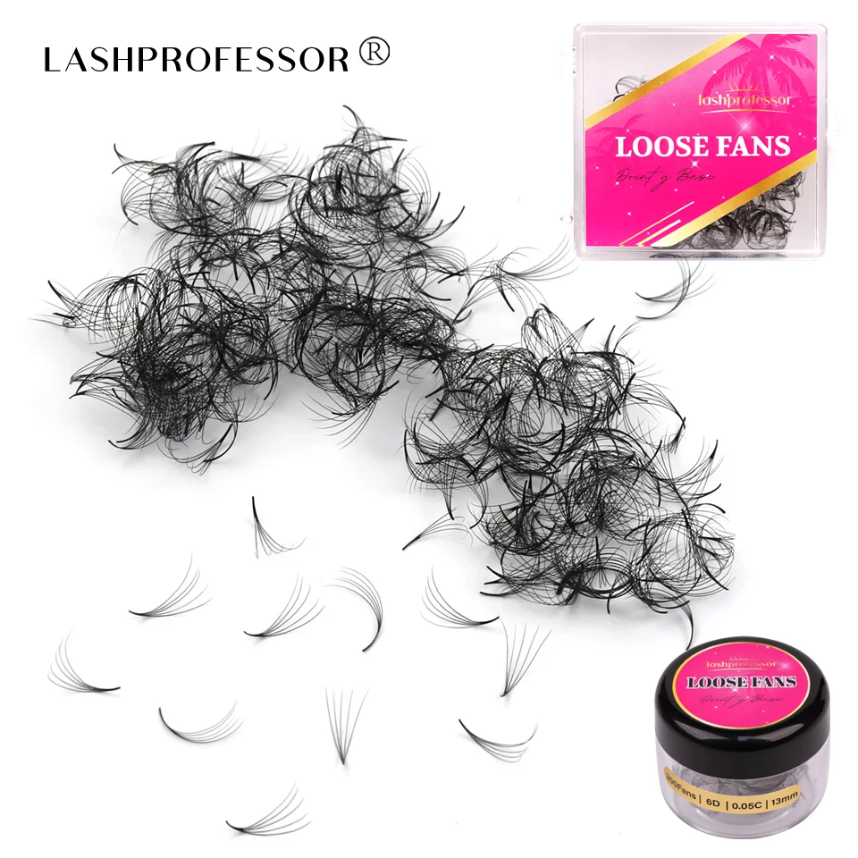 Lashprofessor 3D-16D Loose Fans Premade Volume Fans Lash Loose Fans Slim Thin Pointy Base Russian Volume Fans Eyelash Extension