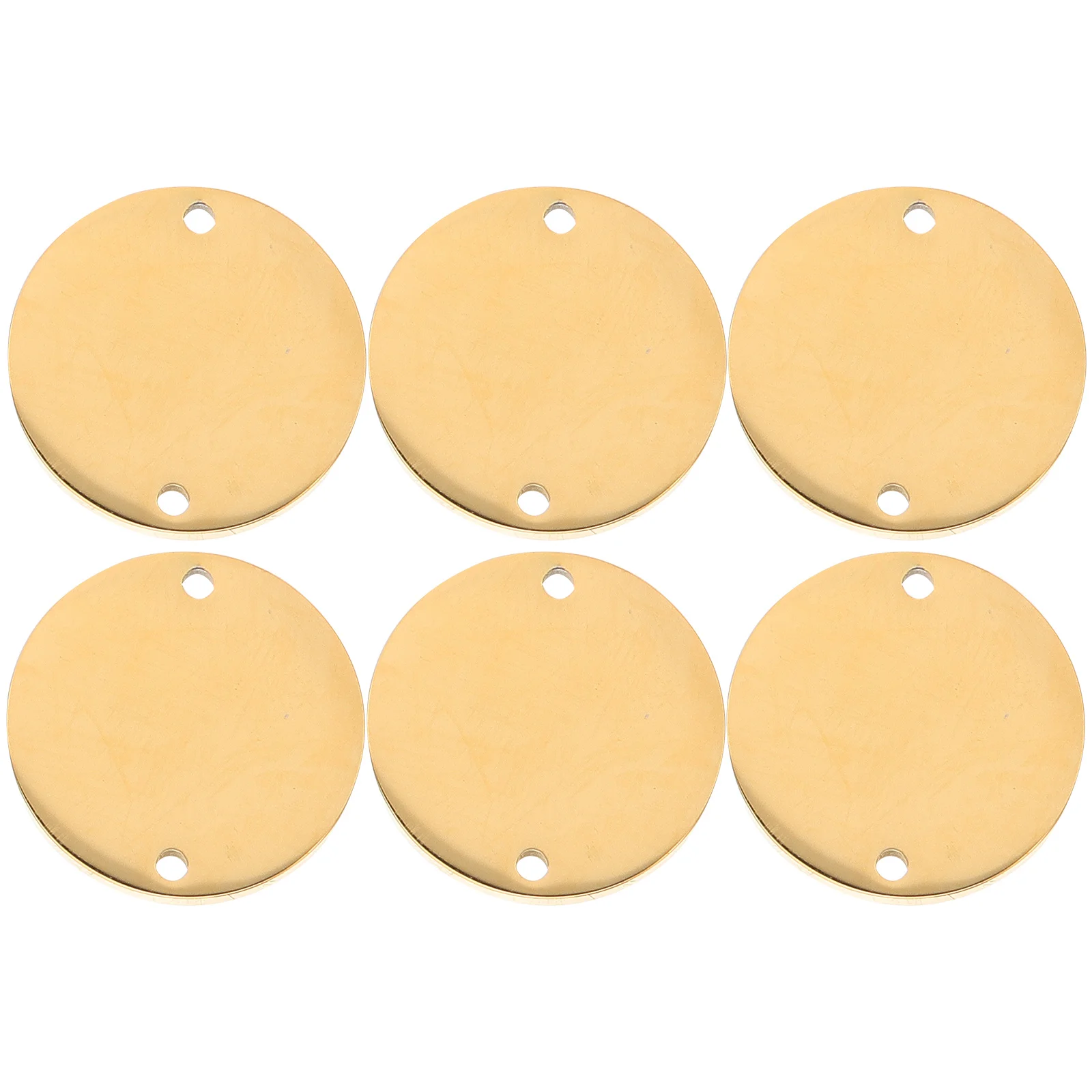 

6 шт. подвеска из нержавеющей стали, металлические бирки для гравировки щенка, пустое имя, штамповка, анти-потерянные заготовки