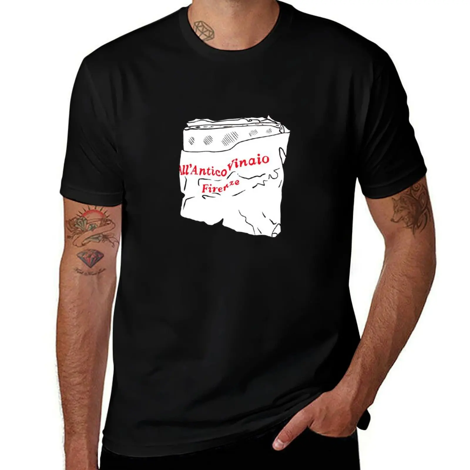 All'Antico Vinaio Panini Illustration T-Shirt graphic t shirts for man T-Shirt