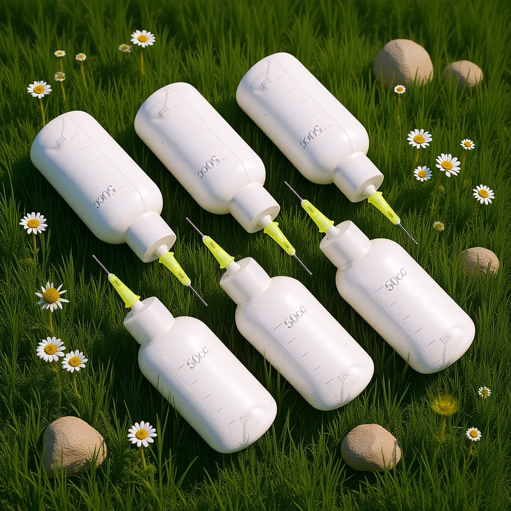 6Pcs Plastic Glue Dispensing Bottle Needle Tip for Accurate Glue Application in Tight Spaces DIY Craft Painting Ink Use