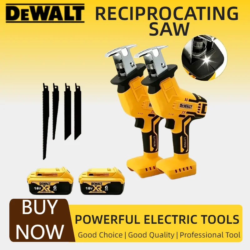 Dewalt 2800RPM Brushless Reciprocating Saw Multifunctional Power Saw for Wood Metal Pipe Cutting Work For Dewalt Battery