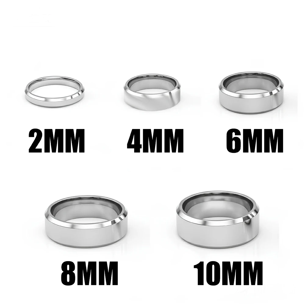 Trendige 10mm Eheringe für Herren 2026 Neuheiten Edelstahl Wasserdichter Schmuck Großhandel Bulk-Artikel Freundschaftsgeschenk