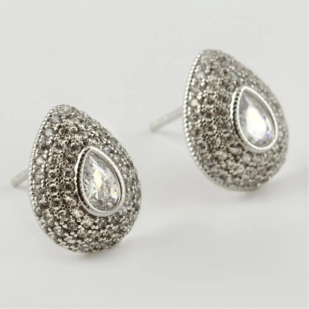 Drop Figured Xuping Luxury Zircon Steel Earrings