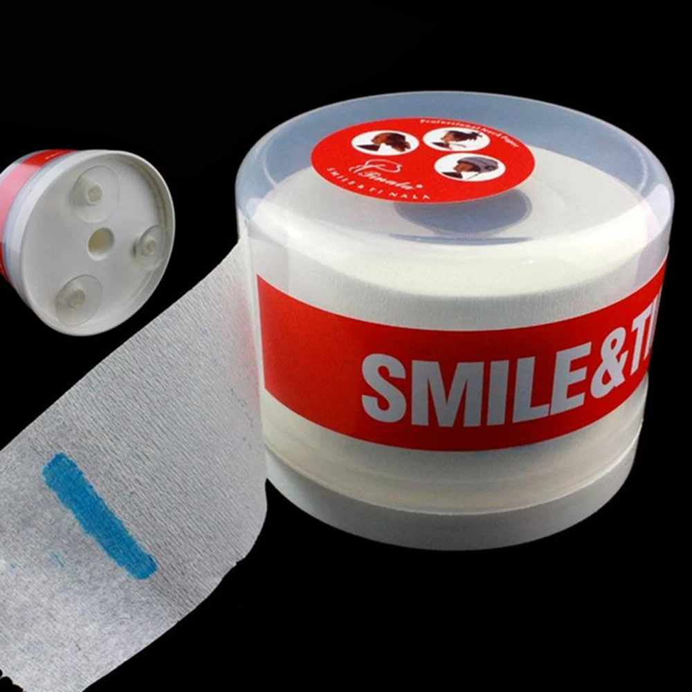 Barber Accessories Paper Roll Holder Disposable Neck Strip Paper Tissue Collar Tape Dispenser Sucke Storage Box