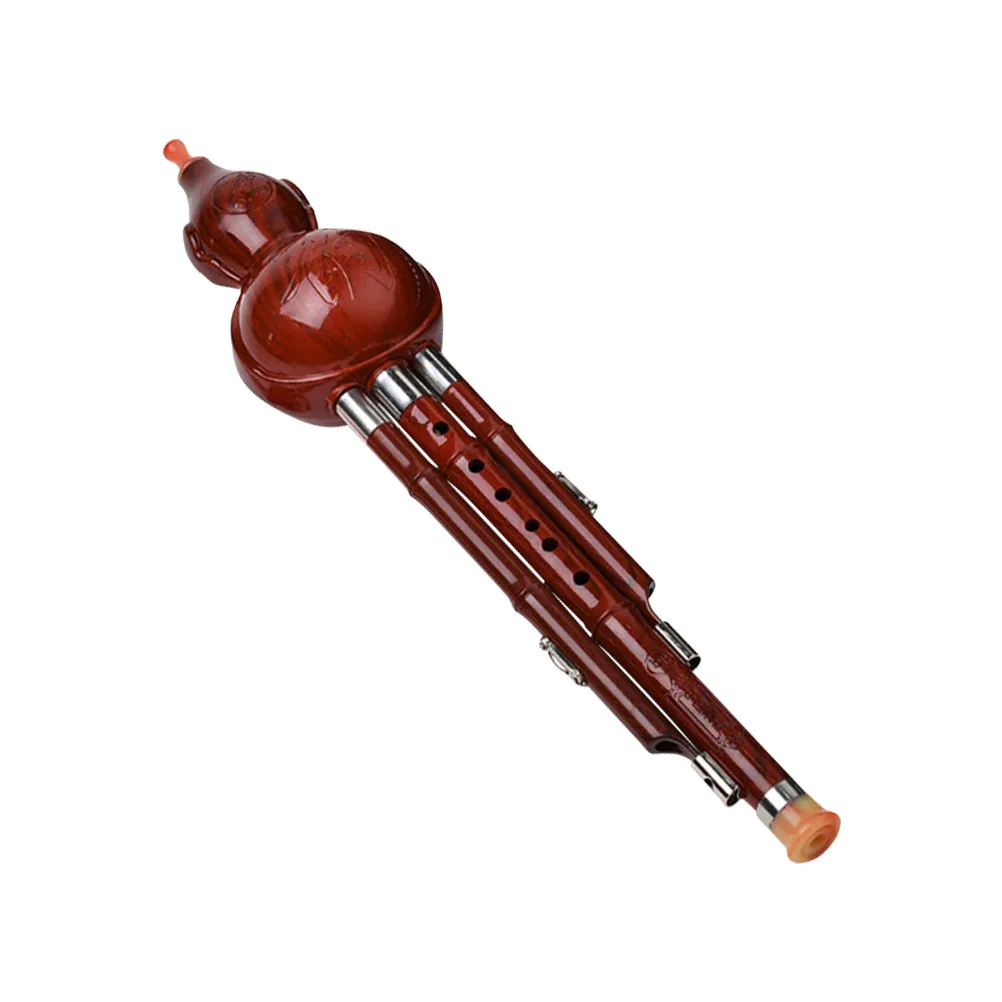 

Ethnic Style Hulusi Beginner Friendly Wind Instrument High Quality Sound Portable Cucurbit Flute for Practice Performance