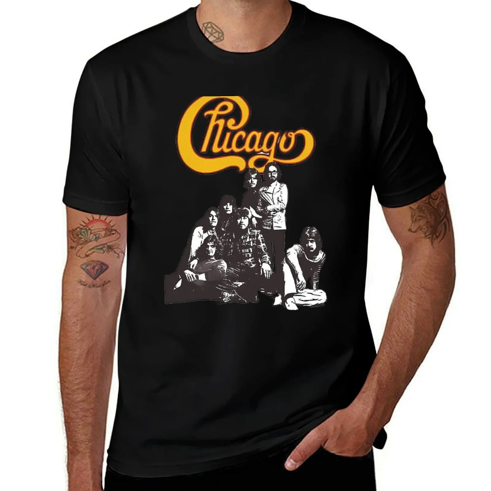 

Chicago band T-Shirt Work Outdoor T-Shirt for Men