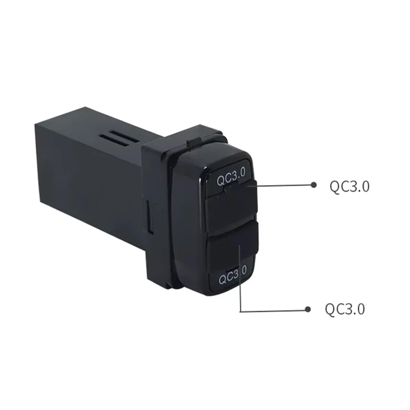 Car charger dual fast charge USB Charging Outlet Power Adapter For Mitsubishi Outlander L200 Pajero sport Lancer Eclipse Cross