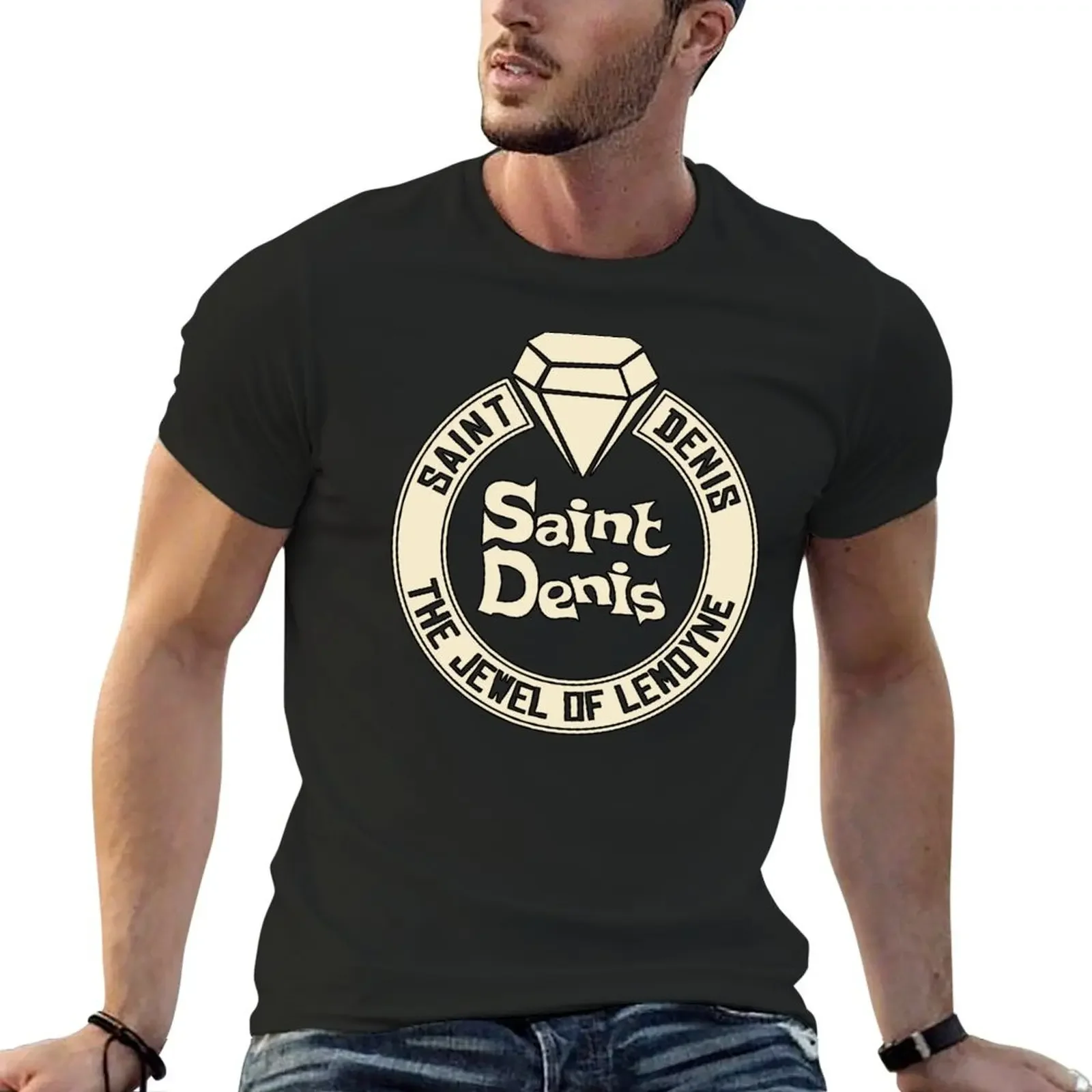 Saint Denis. The Jewel of Lemoyne. T-Shirt quick-drying Aesthetic clothing boys whites kawaii clothes mens designer clothes