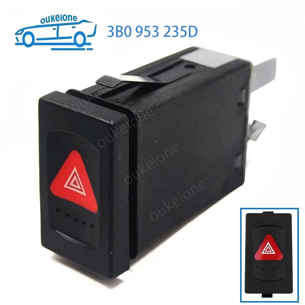 3B0953235D for VW Volkswagen PASSAT B3 B5 Car Hazard Warning Button Emergency Light Control Switch 3B0 953 235D Car Accessories