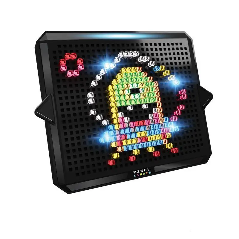 Gloeiend Pixel Art Toy Musooms Eonal Toys voor kinderen DIY Light up LED Lamp Kralen Smart Toy Ball Sportspeelgoed