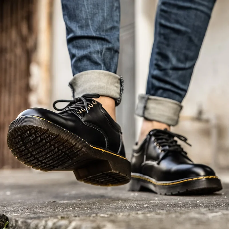 2024 Mens large toe work shoes wear-resistant breathable uppers exquisite stitching thickened wear-resistant soles original boot image 5