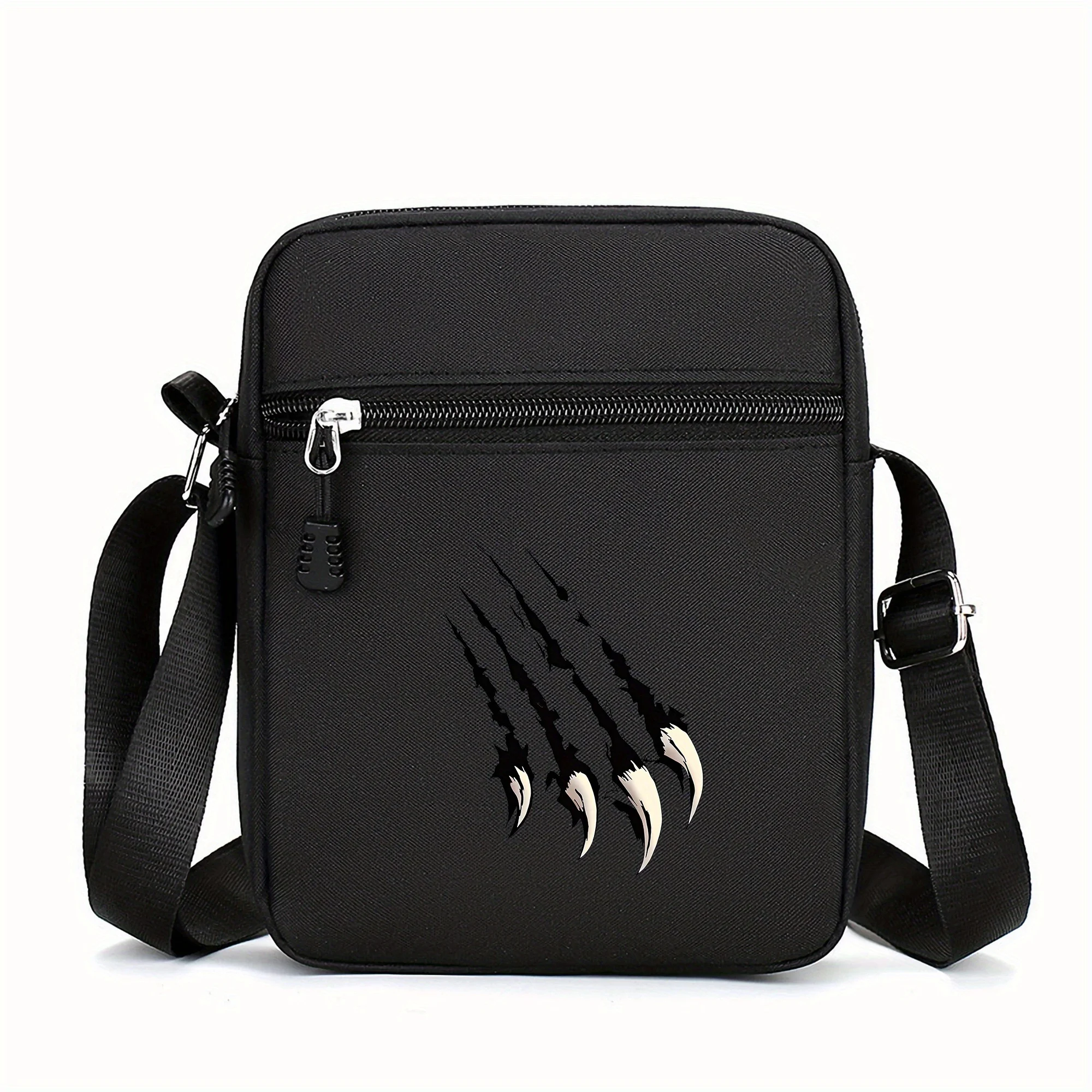 

Scratches Pattern Mini Oxford Crossbody Bag Fashion Print Shoulder Bags Adjustable Strap Casual Sports Travel Style Bag