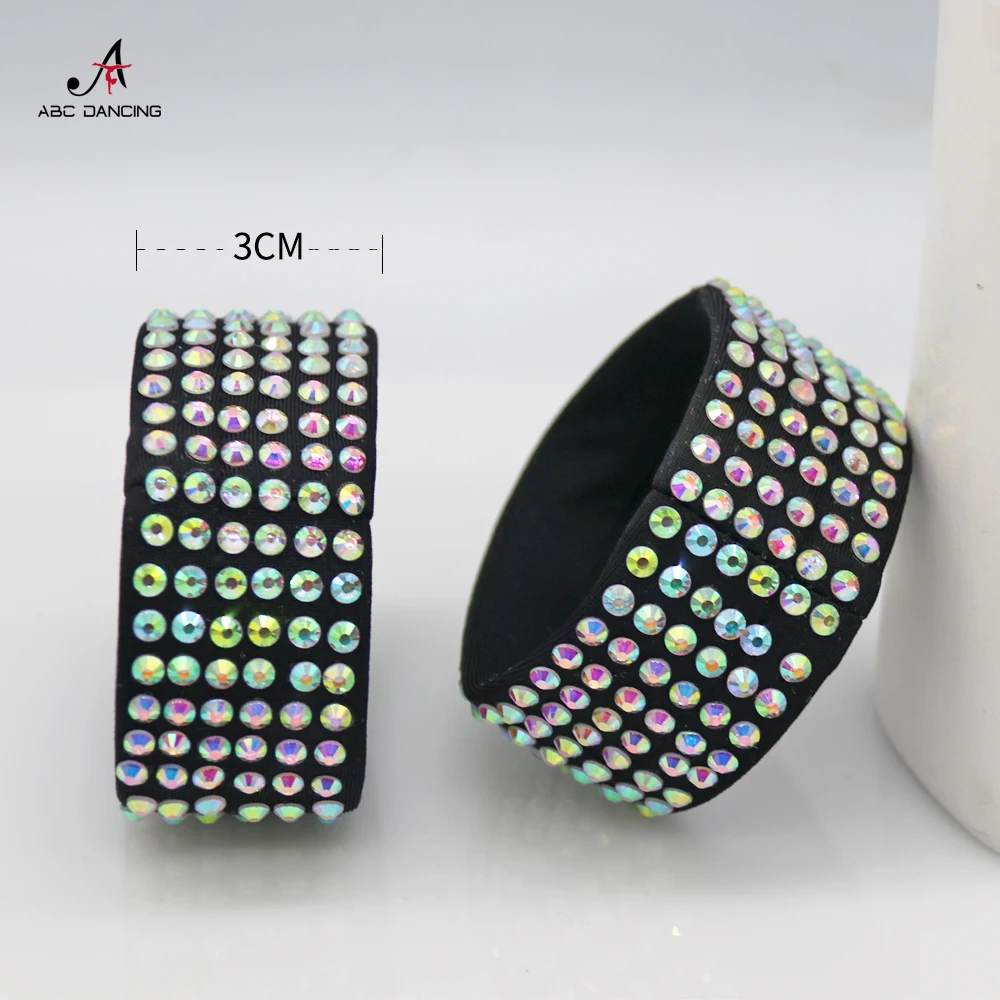 2024 New Dance Accessories Bracelet Modern Latin Bell Fashion crystal Adult Ladies and Girs Ballroom Kid Party Dresses Customize