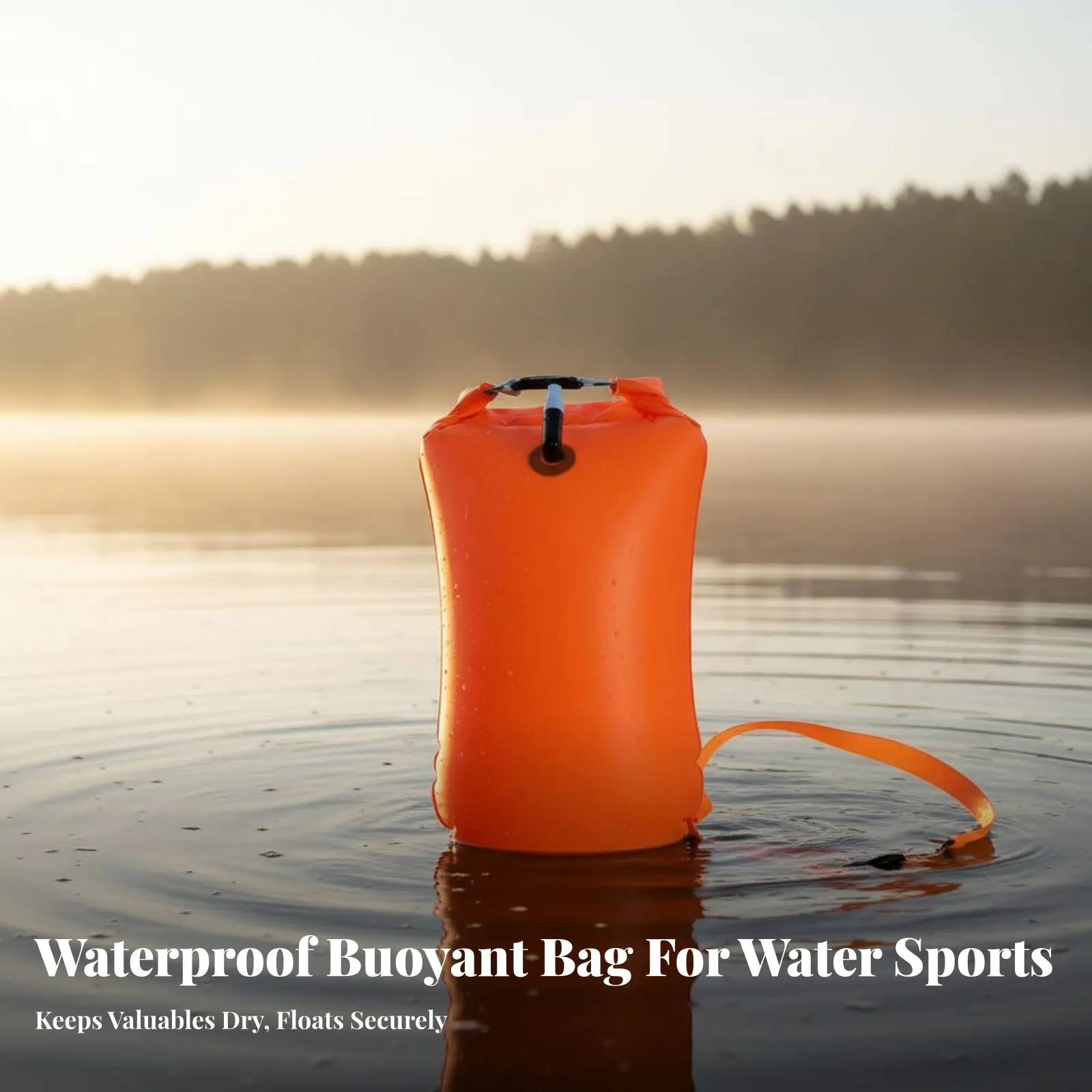 Outdoor Water Swimming Buoy Rest Handle Outdoor Water Aquatic Buoy Inflatable Tow Buoy Puncture Resistant Inflatable Aquatic