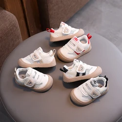 Baby learning shoes spring and autumn girls 0-1-2 years old baby non-slip soft sole shoes boys children breathable single shoes