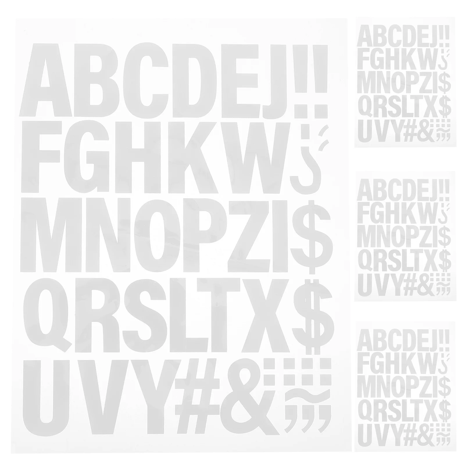 

4 Sheets Heat Transfer Vinyl Letters Iron-on Letters for Clothing Bags Hats DIY Iron on Alphabet Letter Patches