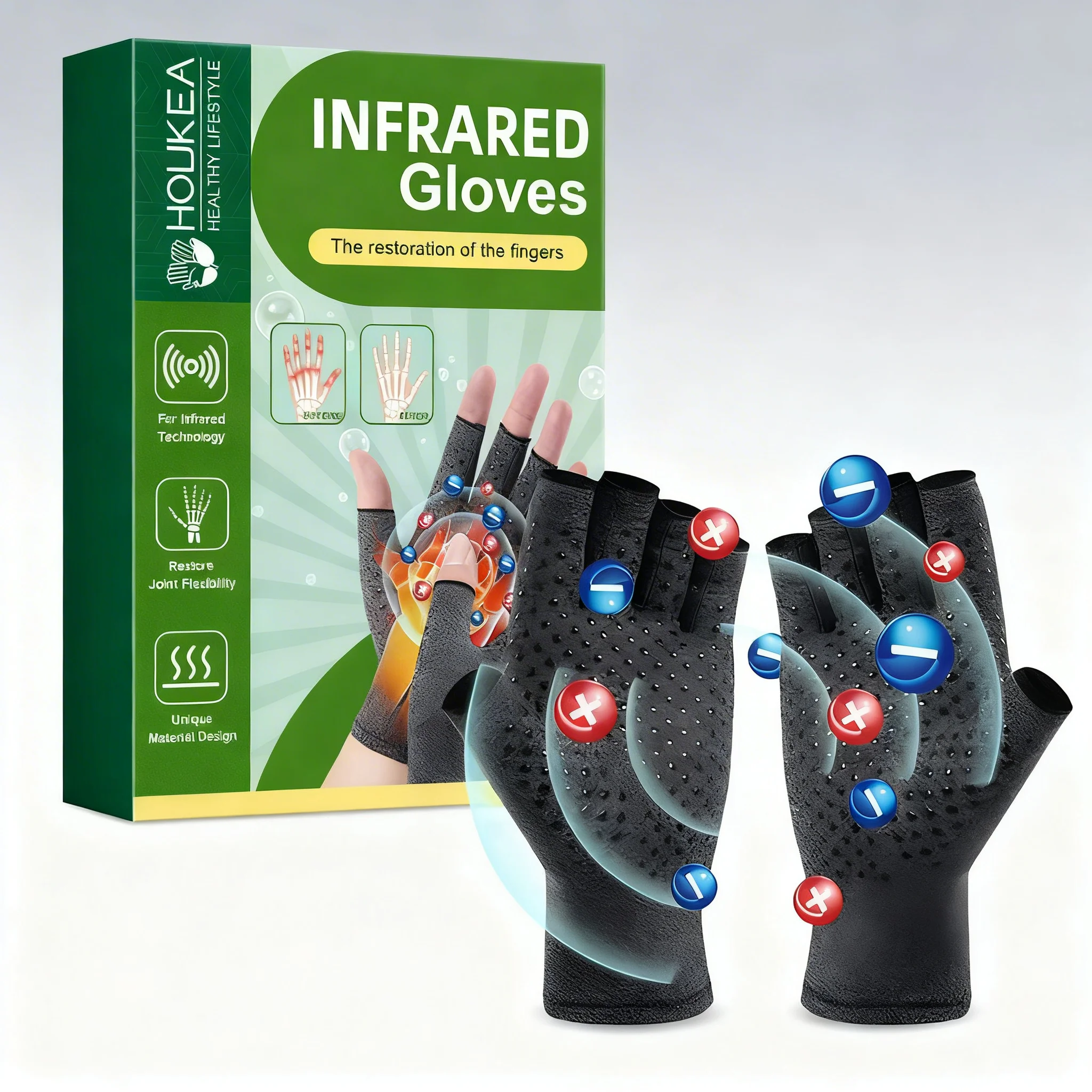 Compression Arthritis Gloves Wrist Support Practical Stimulating Circulation Gloves Daily Activity Health Care For Women Men