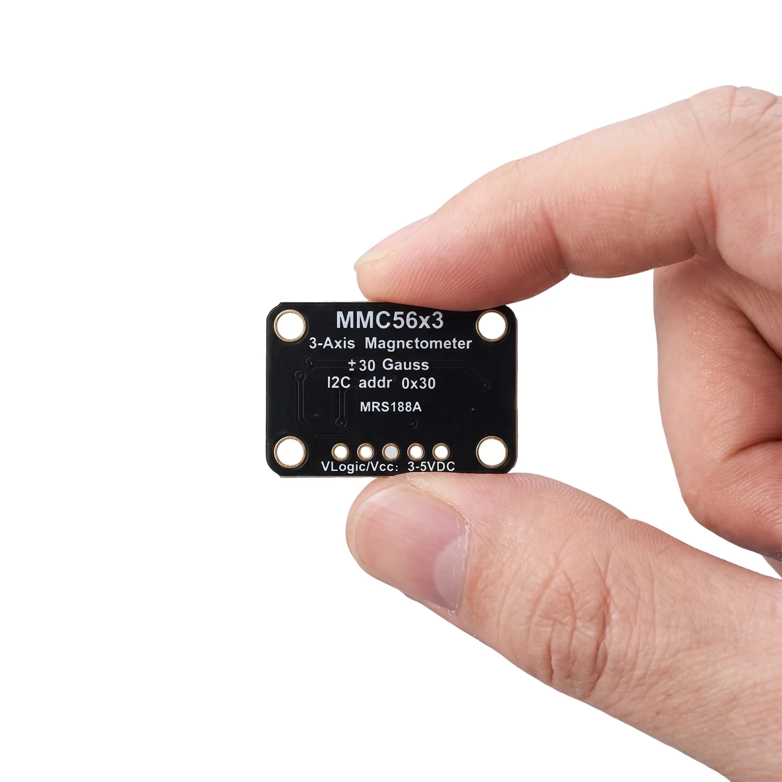 20-Bit MMC5603 Triple-Axis Magnetometer STEMMA QT Qwiic I2C Module ±30 Gauss ±0.4° Precision Sensor Board