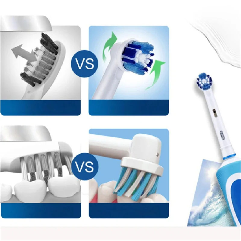 Oral B D12 Vitality Electric Toothbrush Rechargeable Rotating Type Waterproof Brush with 2 Mins Timer Teeth Whitening Deep Clean