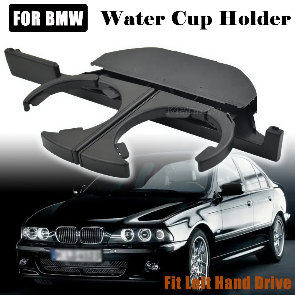 51168184520 Front Cup Holder Bracket Dual Hole Plastic Center Console Cup Holder Box for BMW E39 528 525 523 520 530 528 540 M5