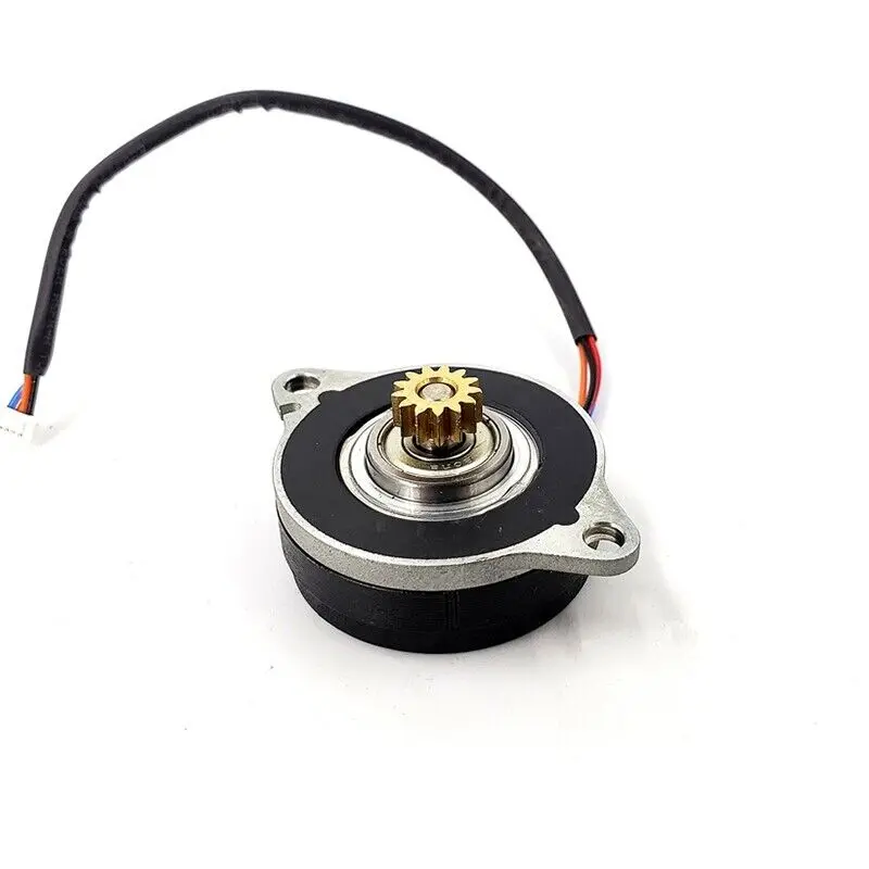 14HK0402 DC 12V 0.9 Degree 36mm Round Thin 2-Phase 4-Wire Stepper Motor 13T Metal Copper Pulley For surveillance camera