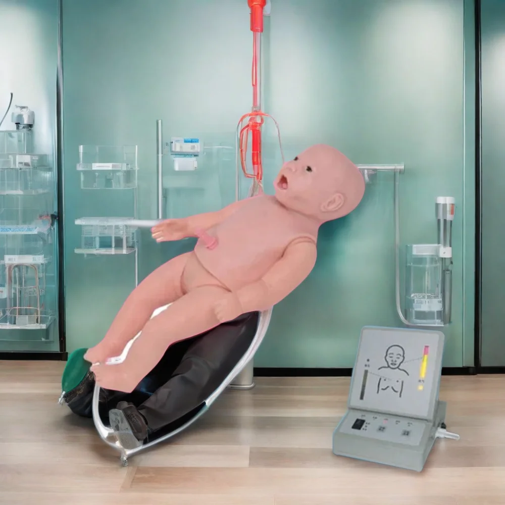 Advanced Fully Functional Neonatal Manikin for Medical Nursing Training for Medical Science