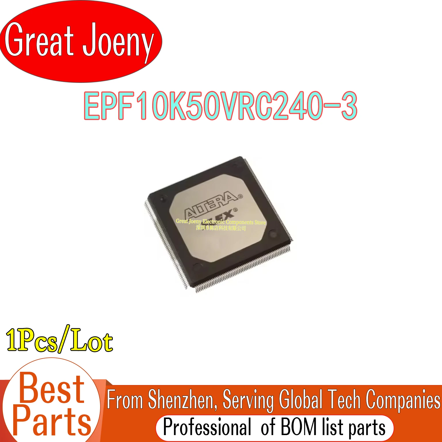 

100% New Original EPF10K50VRC240 EPF10K50VRC240-3 IC Chipset RQFP-240