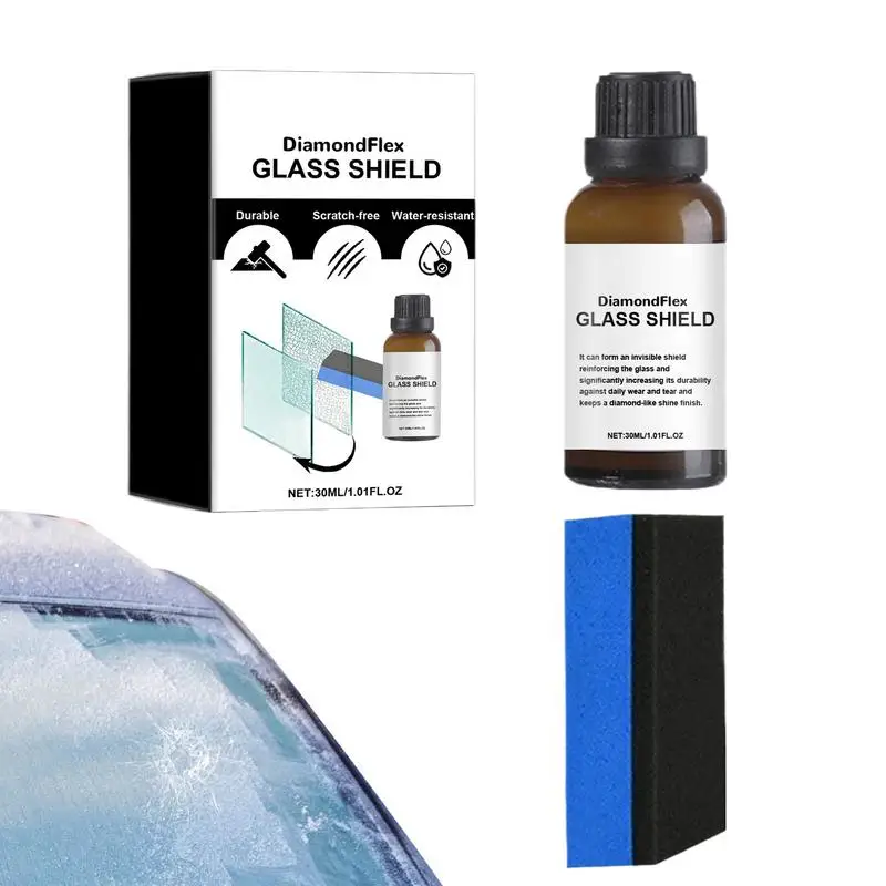 

30ml Car Windshield Repair Agent Durable Resin Car Glass Cracked Repair Tool Antiscratch Hydrophobic Glass Coating Liquid