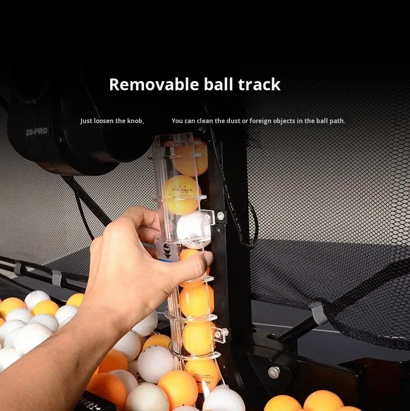 Automatyczny podajnik piłek do tenisa stołowego STLF Z5, trener do użytku domowego, pojedynczy grający, strzelecki automat, do użytku na zewnątrz, prosty, na biurko, plastikowy.