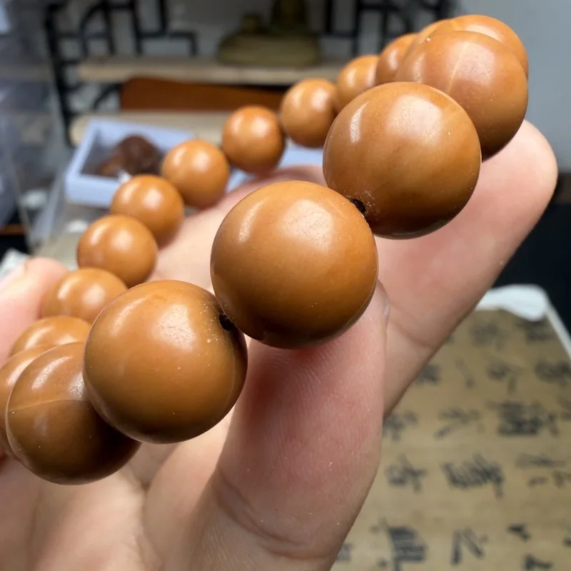 High-quality monkey head walnut bracelet perfectly round unisex pumpkin-shaped natural unpolished single-strand colle