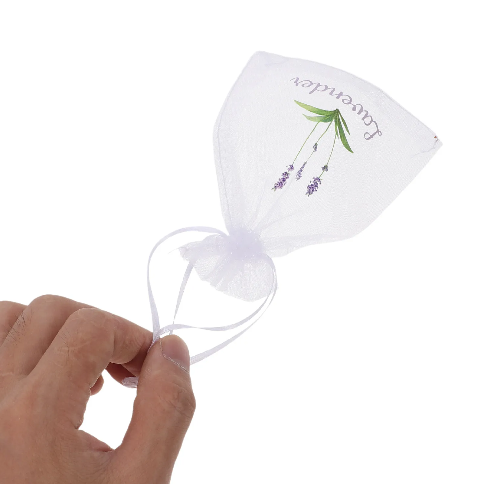 20Pcs Lavender Sachet Bags Organza Gauze Mesh Drawstring Storage for Aromatherapy Wedding Home Fragrance Closet Deodorizer