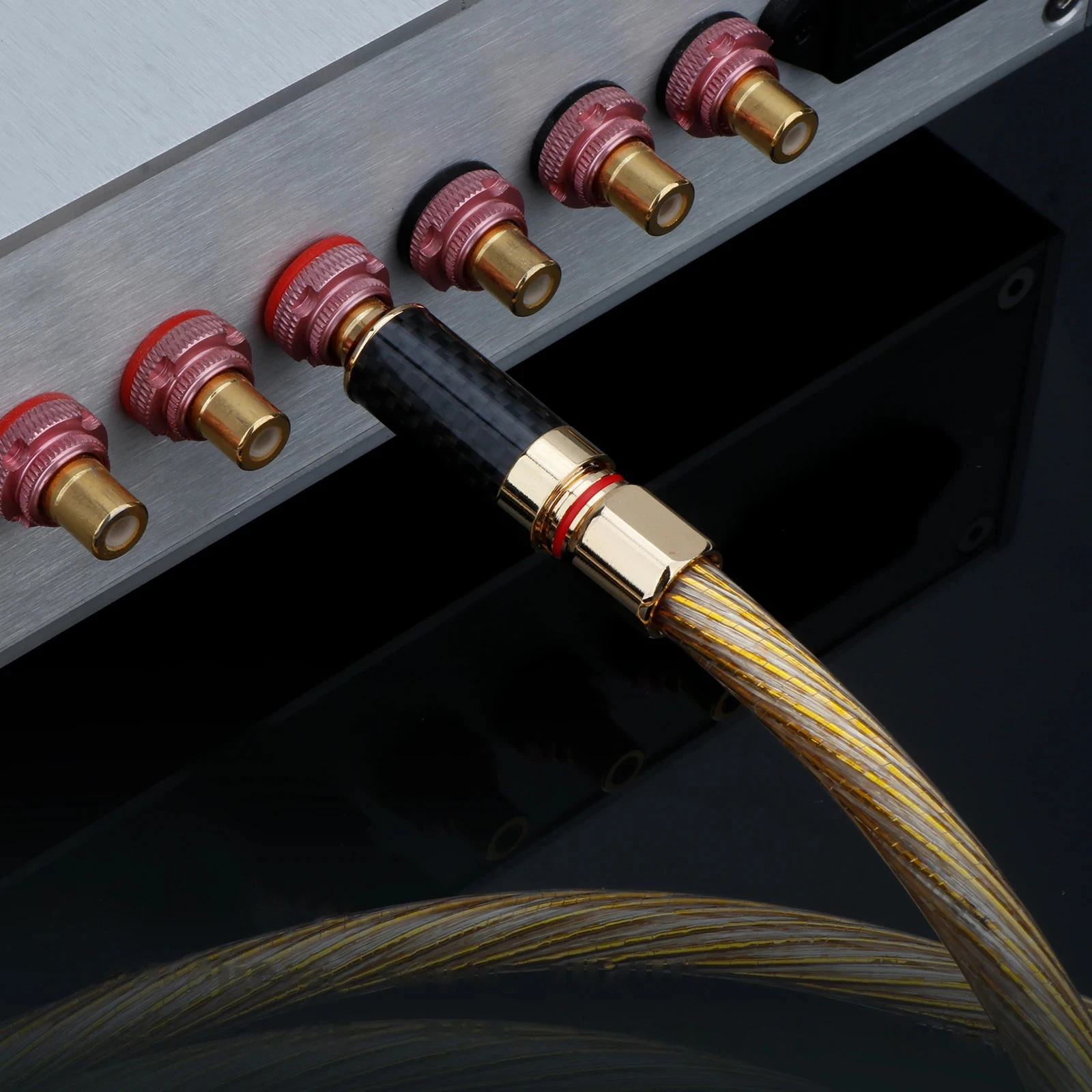 1 قطعة 75ohm الرقمية كابل محوري 8N OCC الفضة مطلي SPDIF كابل RCA كابل DAC كريستال النحاس لمضخم الصوت