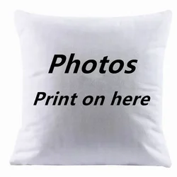 Customized pet logo printed cushion covers, wedding life photos, gifts for children and friends, home decoration, pillowcases