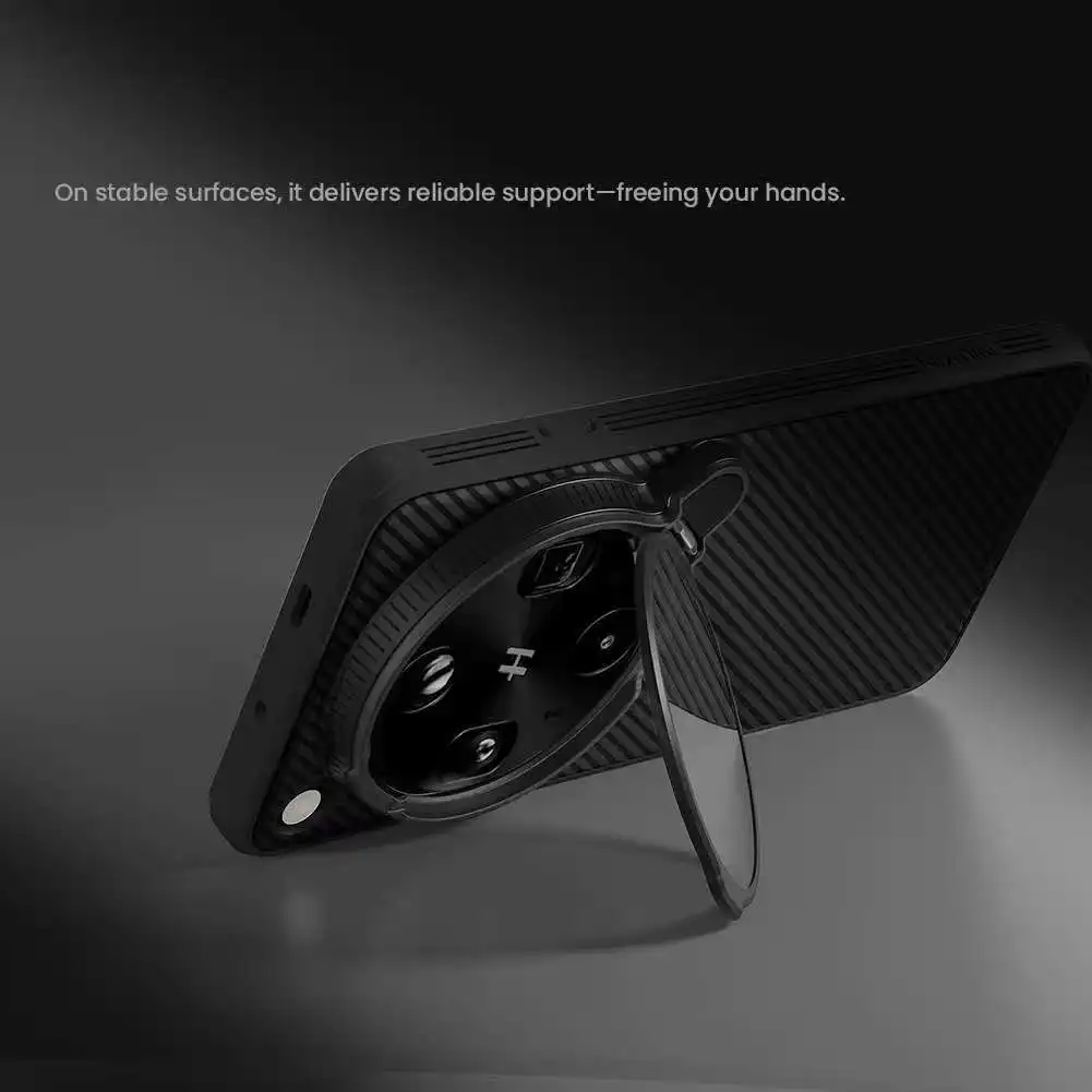 Etui Nillkin do OPPO Find X9 Ultra 5G z magnetyczną osłoną aparatu, podpórką, ochroną obiektywu, kompatybilne z MagSafe, z funkcją stojaka i pełną ochroną 360 stopni. — zdjęcie produktu 4